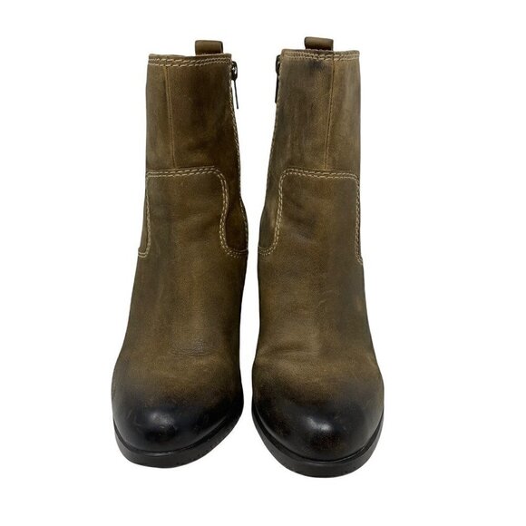 Sperry Top-Sider Womens Dasher Grace Ankle Booties Brown Leather Side Zipper 6 M - Picture 4 of 9